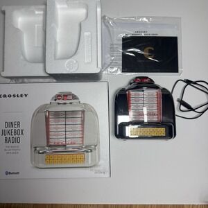 Crosley CR1120A-SI Diner Mini Jukebox Bluetooth Tabletop FM Radio